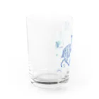 titikのジャワ更紗の動物柄_カラー Water Glass :left