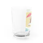 はむはむえどちゃんのはむうさ 夏のバカンス Water Glass :left