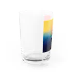 spring_treeのカラフルな無限の宇宙 Water Glass :left