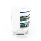 寿めでたや(ukiyoe)の葛飾北斎_冨嶽三十六景　駿州大野新田 Water Glass :left