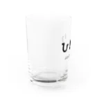 文字でもじもじ 文字Ｔシャツのひとり Water Glass :left