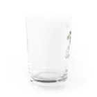 消しゴムはんこ八里半の伝説の鳥 Water Glass :left