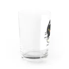 こねこねこねこのこねこねこねこ(黒) Water Glass :left