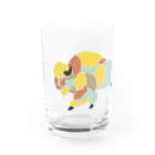 PuppenPeanoのパステルなバイソン Water Glass :left