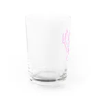 栗坊屋のピンクのピグミーシーホース Water Glass :left