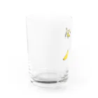 バナナ家のバナナ柄 Water Glass :left