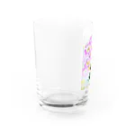 SUZURI.KEY-CHANの昼咲き月見草BF0902 Water Glass :left