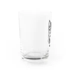 ねこの卵のおなかぱんぱんこちゃん Water Glass :left