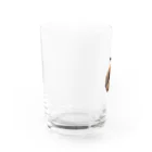 ベルの顔のモコモコベル Water Glass :left