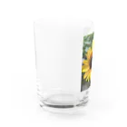 ま〜ぶる　ま〜ぶるのちょっぴり　まぶしい　ひまわり Water Glass :left