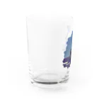 虎笑鬼　まうの月夜のヨット Water Glass :left