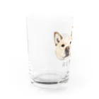 みきぞーん｜保護猫 ミッキー画伯と肉球とおともだちのrom & sol Water Glass :left