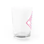 CHICHIZŌの狐の窓 (ライン：ピンク×水) Water Glass :left