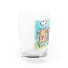 Happy Helper いぬたまの変化のないYMCAねこ Water Glass :left