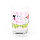 きゃぴあてれびショップ（スズリ店）の文鳥・ぶんちょ～ず｜スズリ限定デザイン グッズ　Jsparrowava sparrow Water Glass :left