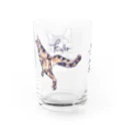 N-huluの表シロちゃん裏クロちゃん Water Glass :left