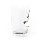 マツバラのもじゃまるバイク移動　水色 Water Glass :left