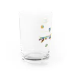 【全盲の絵描き】オバケのタムタムの【全盲の絵描き】colorful whale 背景なし Water Glass :left