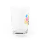 ゆたかの森の風船とレッサーパンダ Water Glass :left