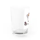 保護猫ふれあいカフェねこもふのねこもふミケさん Water Glass :left