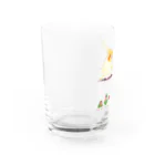 LittleLoroのどノーマルオカメインコとルチノーちょいわき 0350 Water Glass :left