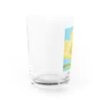 yoshi-gardenのアマガエルと金糸梅 Water Glass :left