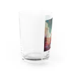 naked ape SUZURI店の廃墟ベア Water Glass :left