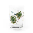 トラのメダカとウォーターダイヤのコップ(小) Water Glass :left