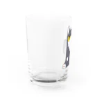 はまきの鼻ペロはちわれ靴下猫 Water Glass :left