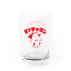 モルモットの家族　もるもるも　オリジナルグッズのモッチャマン Water Glass :left