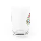 Cody the Lovebirdのクリスマスリース コザクラインコ、オカメインコ Chubby Bird Water Glass :left