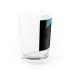 茶色三毛猫ルームの夕方の三毛猫の影 Water Glass :left