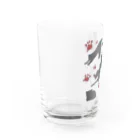Drecome_Designのシンプルキャット 黒 Water Glass :left
