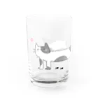  ちぢみんのおさんぽにゃんこ Water Glass :left