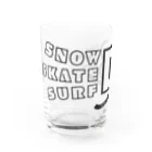 ShibuTのSNOW_SKATE_SURF BOARDER（スノー・スケート・サーフ ボーダー） Water Glass :left