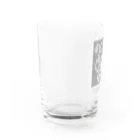 chiho_seal_shopのワモン アザラシ 柄 グレー Ringed seal pattern gray Water Glass :left