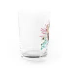 1cm浮いてるお餅くんのキラキラお餅くん Water Glass :left