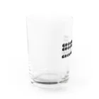  サッカー＠GROUND LINEのGROUNDLINEロゴ Water Glass :left