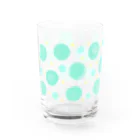 amiのドット（あお） Water Glass :left