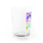 02のねこたち Water Glass :left