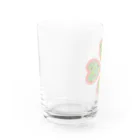 Rabbitflowerのマフィンとうさぎといちご（クローバー） Water Glass :left