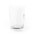 豆太郎と豆姫(まめこ)の豆兄妹の新年のご挨拶 Water Glass :left