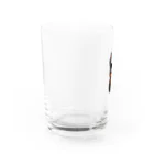 パンダラボの黒うさぎくんオレンジリボンつき Water Glass :left