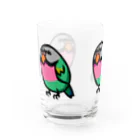 カゲトラのダルマインコのカゲトラさん（ギョリギョリ・トリオ） Water Glass :left