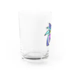 Sato Manakaのレトロウェイブなうさぎ Water Glass :left