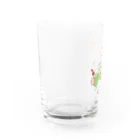 須田ふくろうのレトロ感溢れるジャケットうさぎとクリームソーダ「ジャケうさ」 Water Glass :left