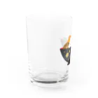 Kawaii-Japanのお雑煮の中のおにぎりさん Water Glass :left