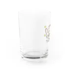 多胎児応援し隊の3つ子うさぎ Water Glass :left