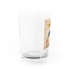 JAMES ITOの和猫　愛する2人 Water Glass :left