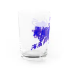 ネットサーフィン is 永遠.のmojimoji犬猫鳥魚 Water Glass :left